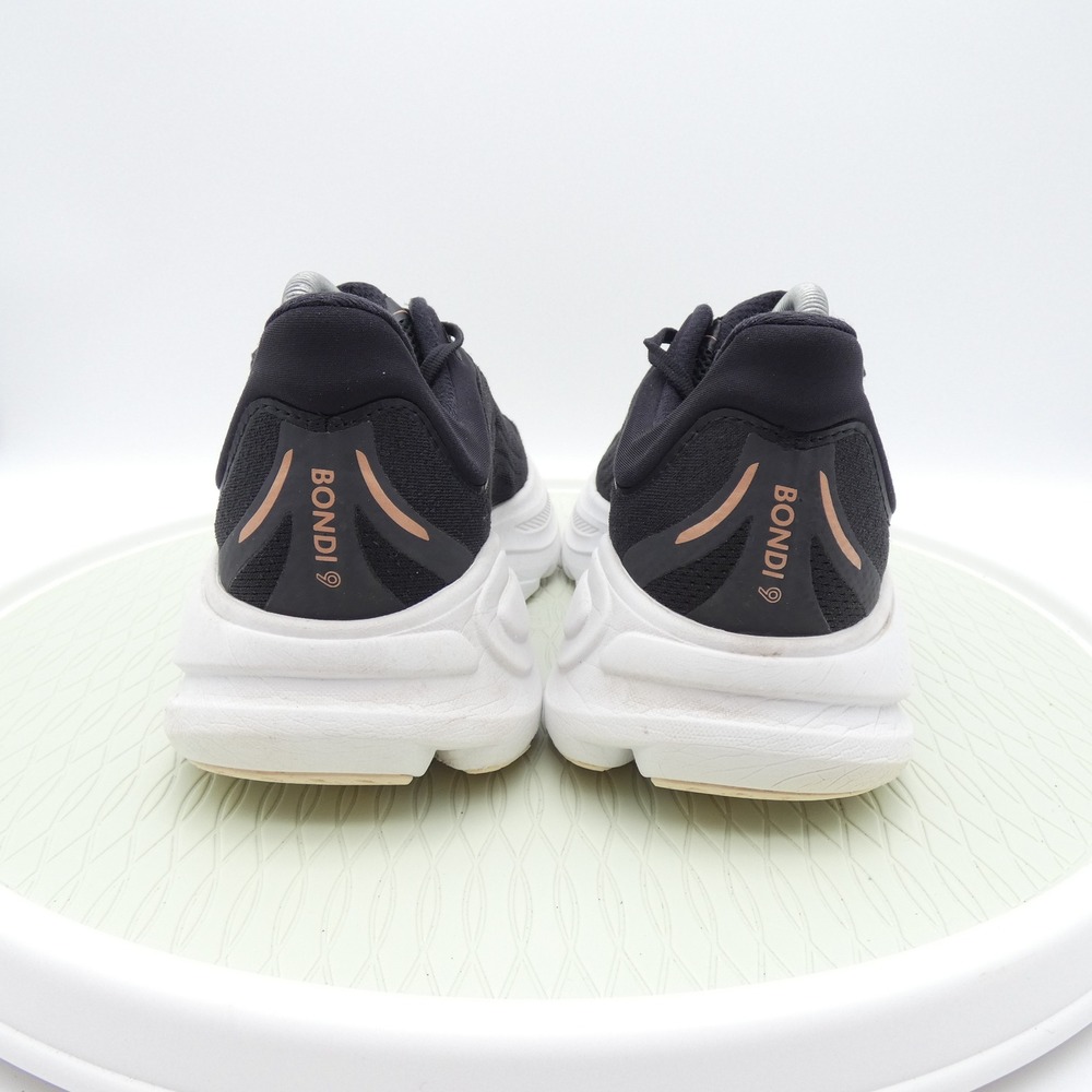 Hoka Bondi 8 Black Rose Gold Running Shoes Womens 10B 1162012 BRGL Sneaker - Picture 4 of 9